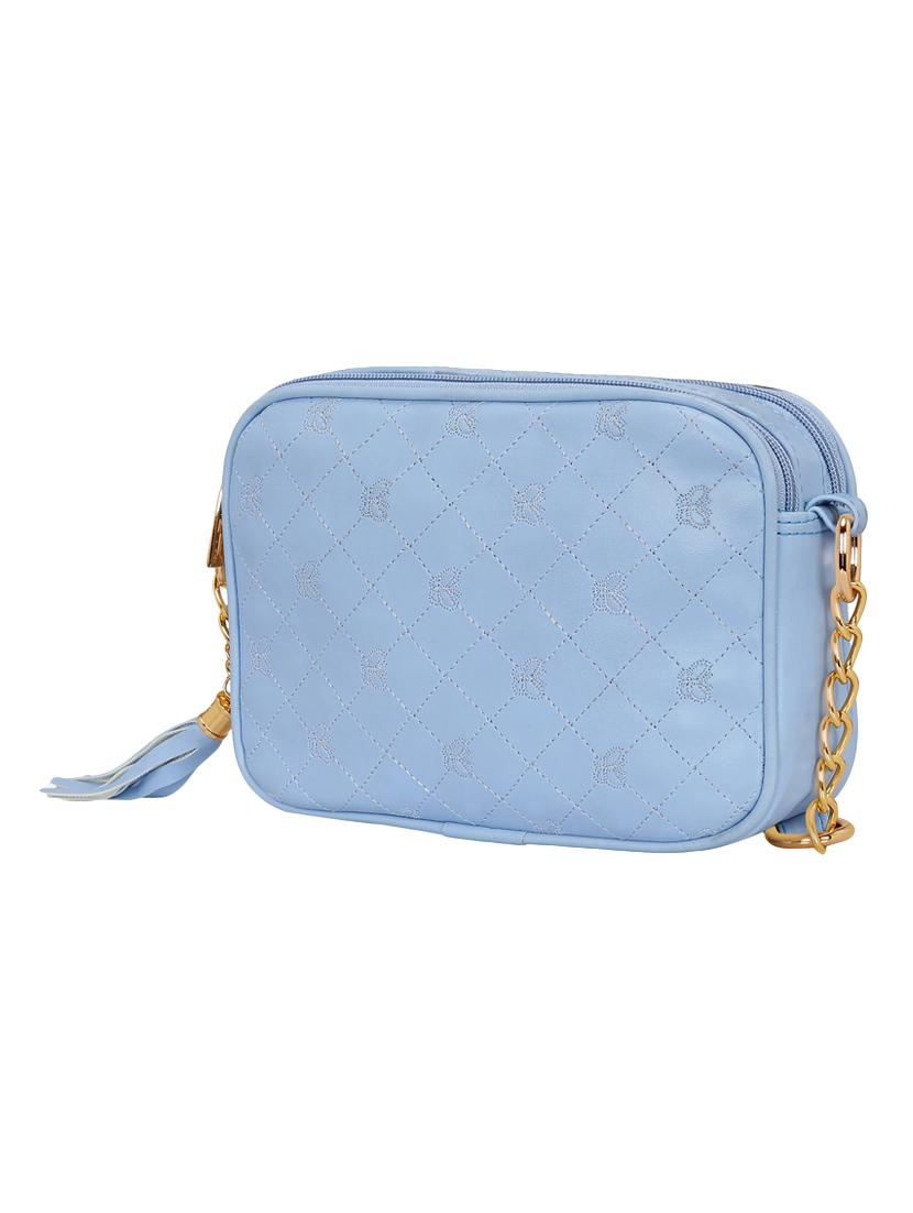 blue leatherette regular sling bag - 14903024 - Zoom Image - 2