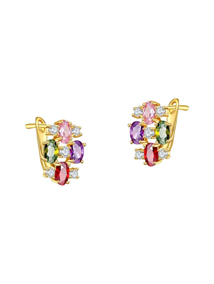 multi colored brass pendants and earrings - 14903142 - Zoom Image - 2