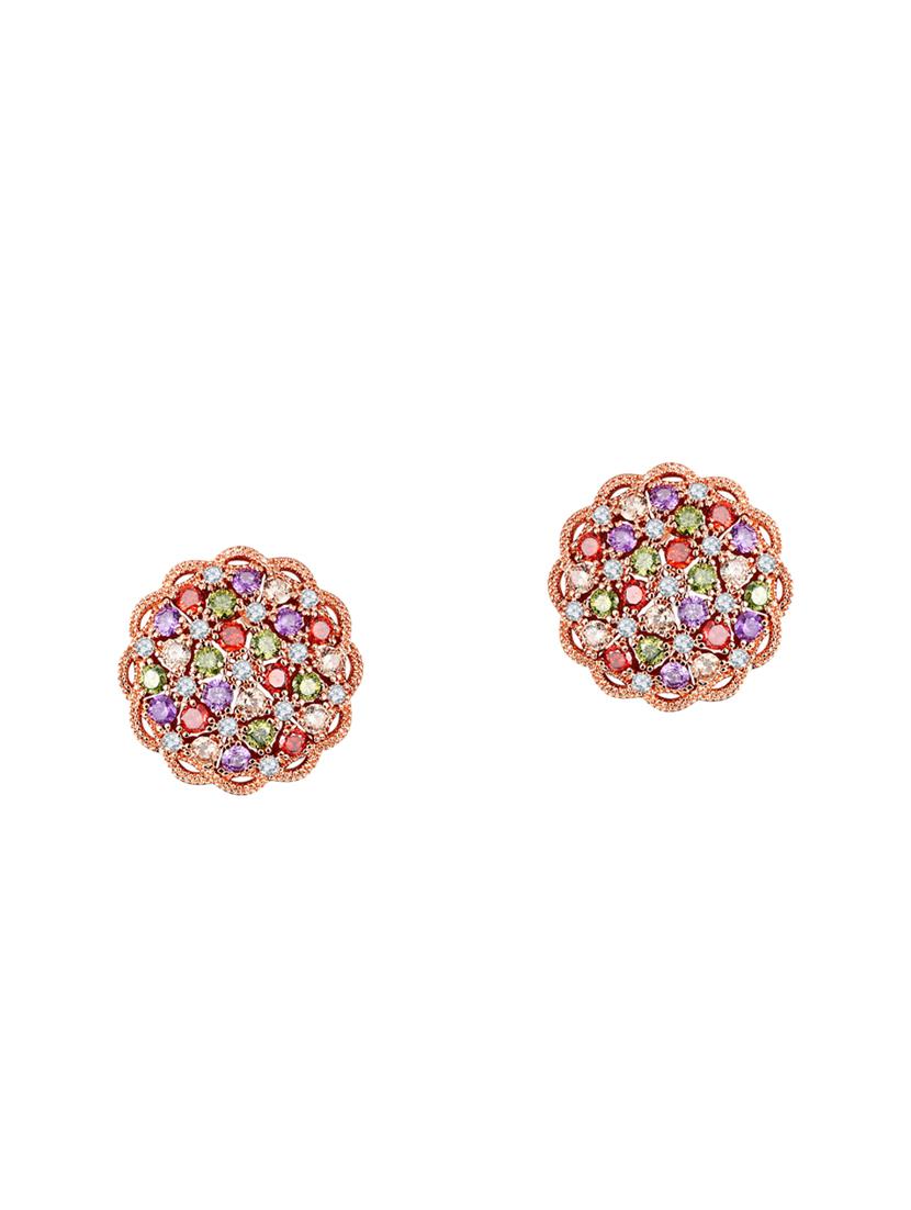 multi colored brass pendants and earrings - 14903147 - Zoom Image - 2