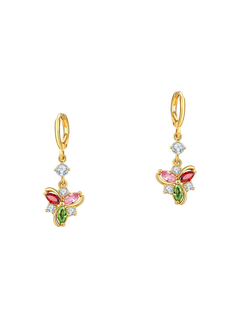 multi colored brass pendants and earrings - 14903187 - Zoom Image - 2
