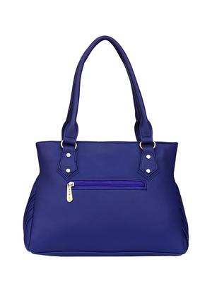 blue leatherette regular handbag - 14903476 - Standard Image - 2