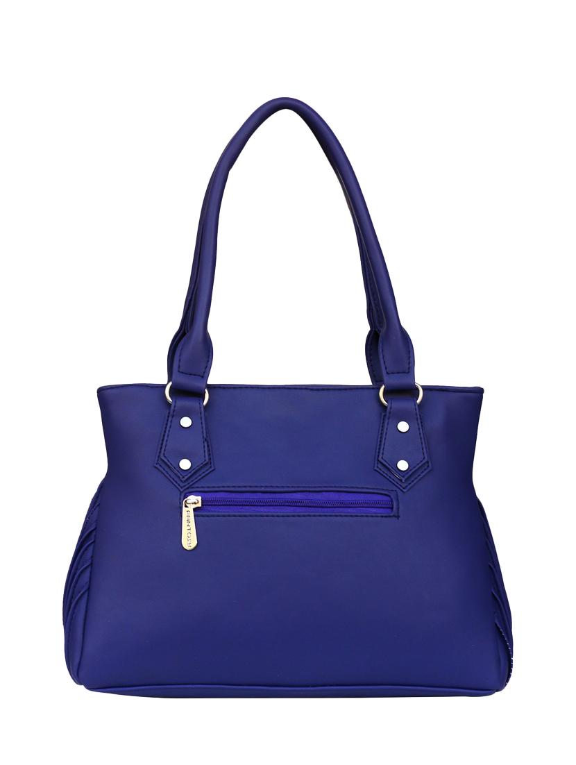 blue leatherette regular handbag - 14903476 - Zoom Image - 2