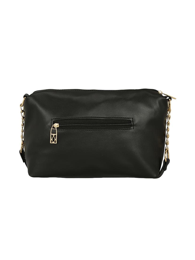 black leatherette regular sling bag - 14903591 - Zoom Image - 2