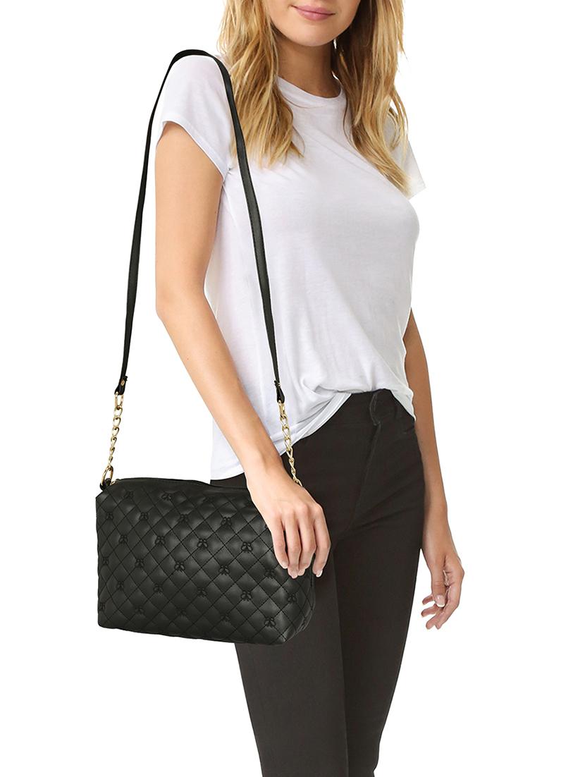 black leatherette regular sling bag - 14903591 - Zoom Image - 5