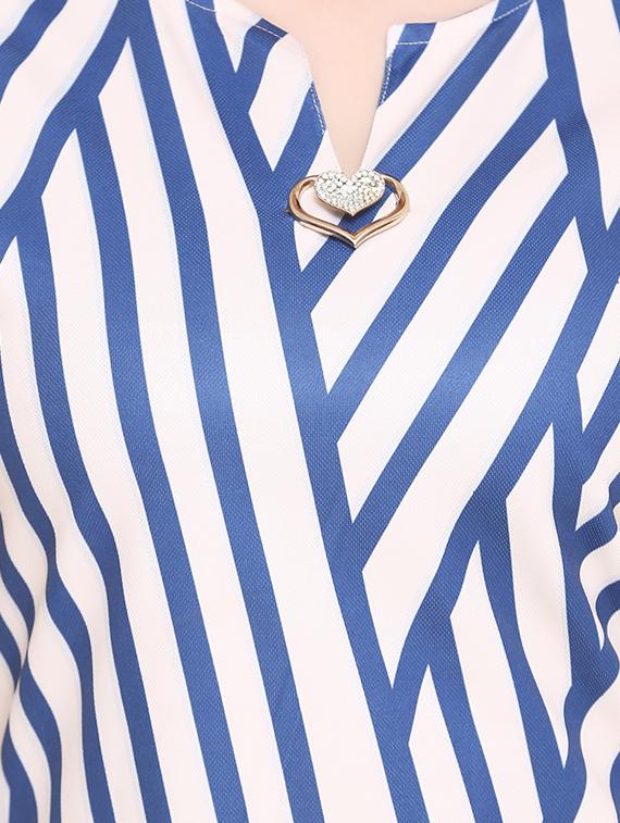 blue printed shift dress - 14903637 - Zoom Image - 5