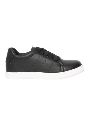 black resin laceup sneakers - 14903645 - Standard Image - 2