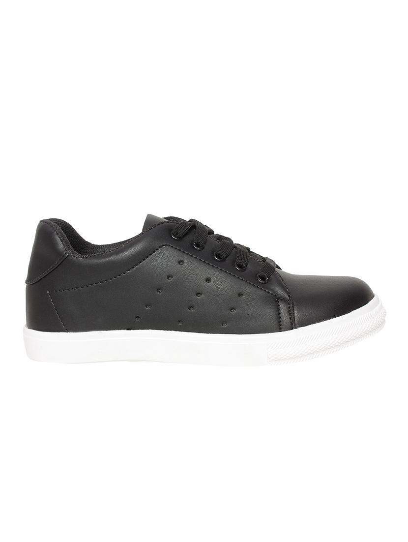 black resin laceup sneakers - 14903645 - Zoom Image - 2