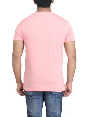 pink cotton chest print tshirt - 14905577 - Standard Image - 2