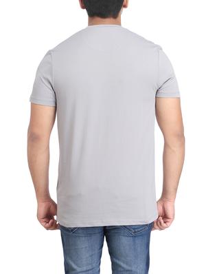 grey cotton front print t-shirt - 14905631 - Standard Image - 2