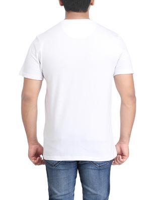 white cotton chest print tshirt - 14905634 - Standard Image - 2
