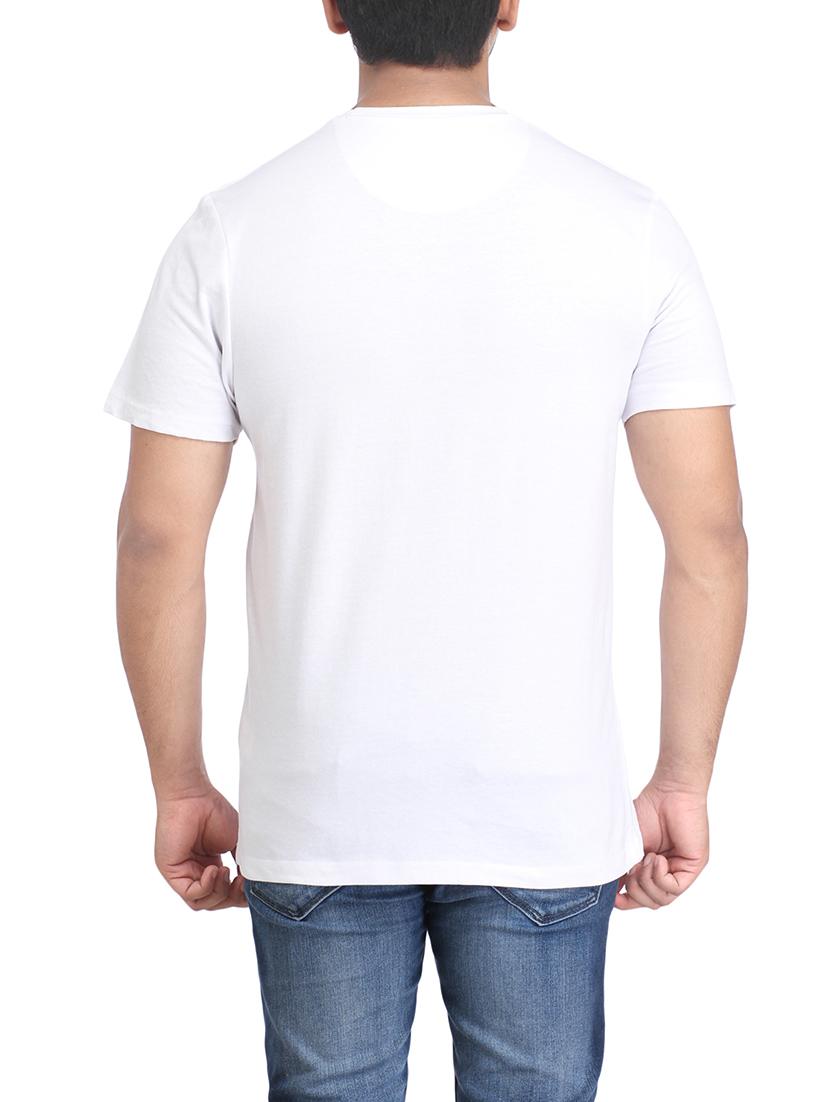 white cotton chest print tshirt - 14905634 - Zoom Image - 2