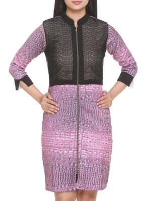 purple printed sheath dress - 14905673 - Standard Image - 2