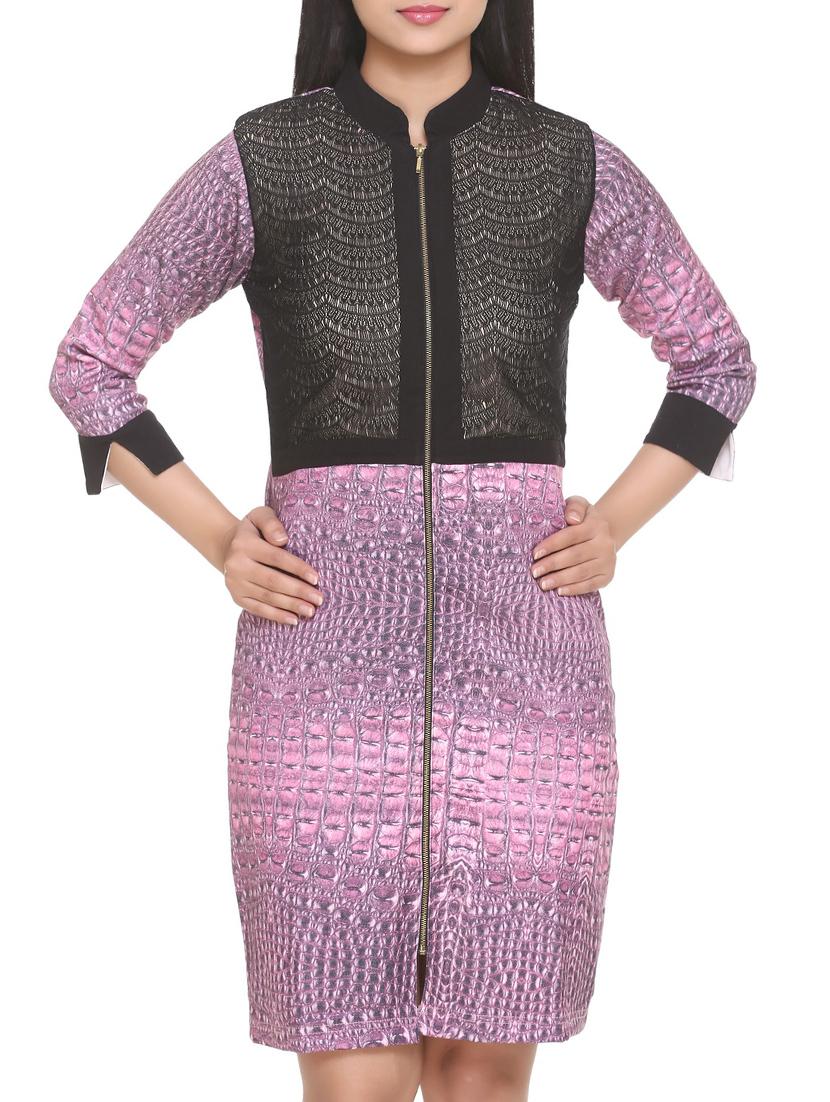 purple printed sheath dress - 14905673 - Zoom Image - 2