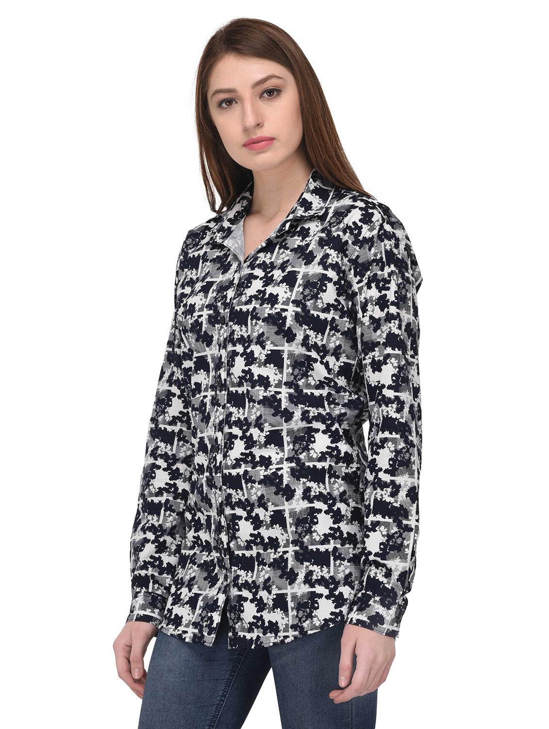 black printed cotton shirt - 14907180 - Zoom Image - 2