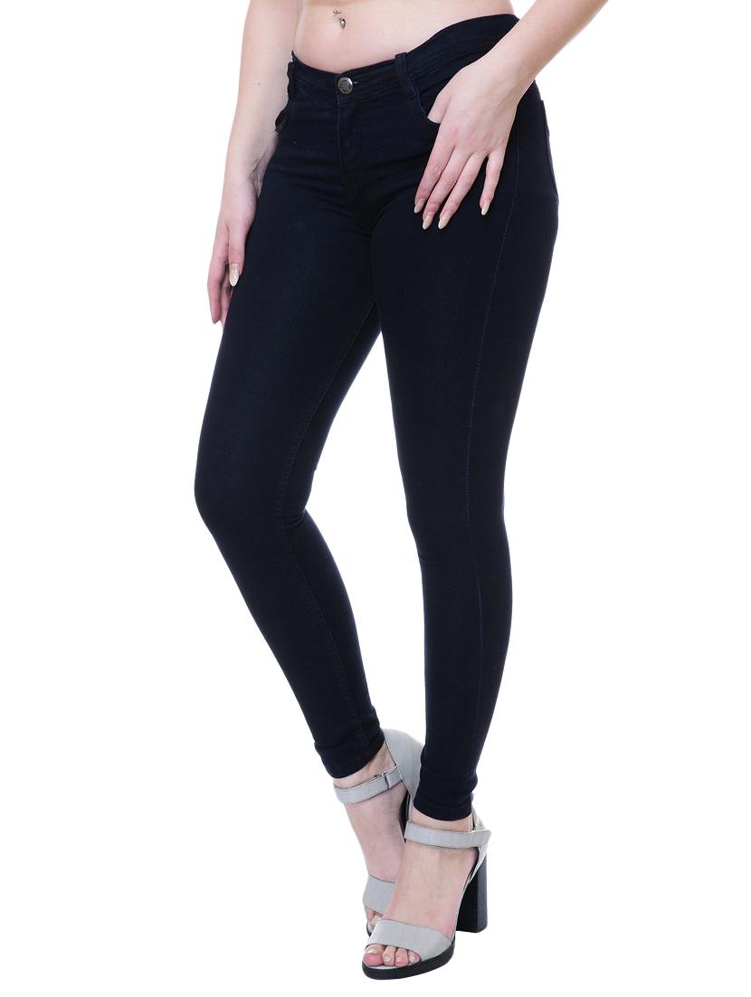 solid black denim jeans - 14907276 - Zoom Image - 2