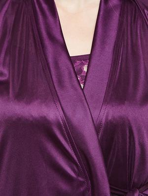 solid purple nightwear set - 14907422 - Standard Image - 5