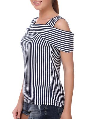 blue striped top - 14907884 - Standard Image - 2