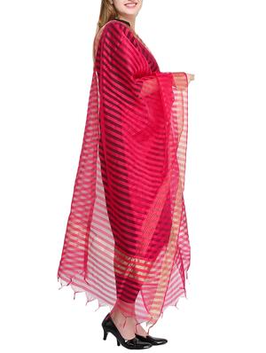 magenta chanderi dupatta - 14908741 - Standard Image - 2
