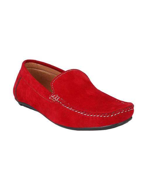 red suede slip on loafer - 14908763 - Standard Image - 1