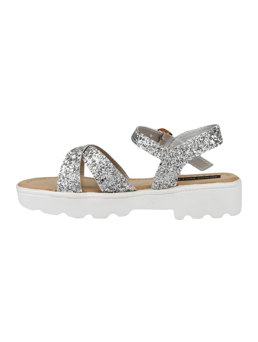silver ankle strap sandal - 14909134 - Zoom Image - 2