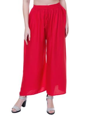 Set of 2 multi colored solid palazzo - 14909500 - Standard Image - 2