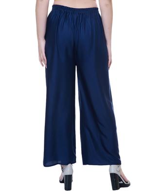 Set of 2 multi colored solid palazzo - 14909500 - Standard Image - 5
