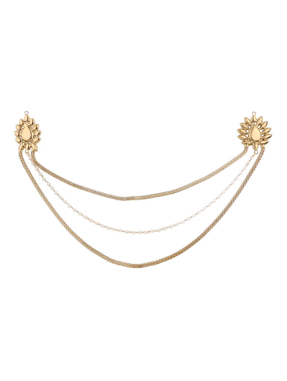 golden colored brass brooch - 14909721 - Zoom Image - 2
