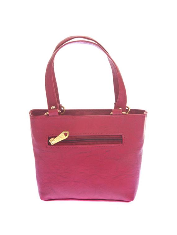 red leatherette regular handbag - 14909752 - Zoom Image - 2