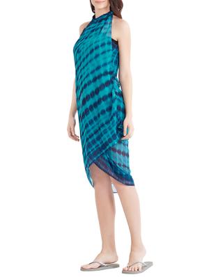 blue printed sarong - 14909800 - Standard Image - 2