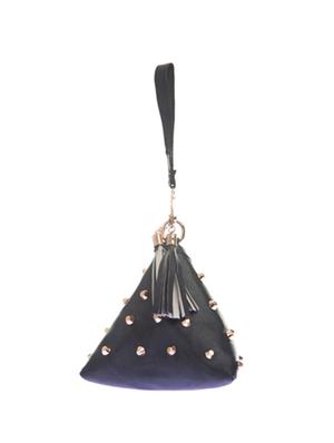 black leatherette sling bag - 14910227 - Standard Image - 2