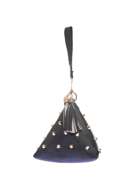 black leatherette sling bag - 14910227 - Zoom Image - 2