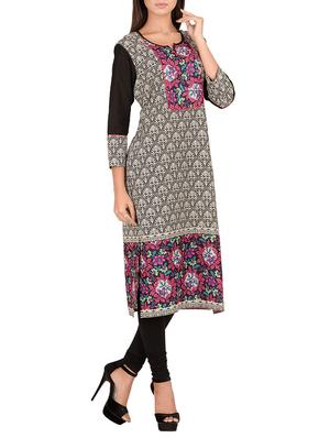 multi cotton straight kurta - 14911387 - Standard Image - 2