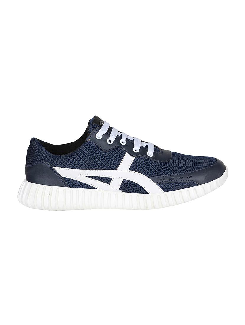 navy Mesh lace up sport shoe - 14911926 - Zoom Image - 2