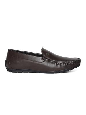 brown leatherette office wear loafer - 14912939 - Standard Image - 2