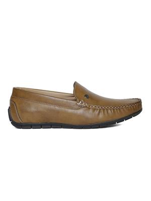 tan leatherette office wear loafer - 14912940 - Standard Image - 2