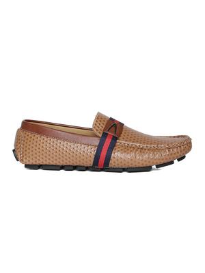 tan leatherette slip on loafer - 14912943 - Standard Image - 2