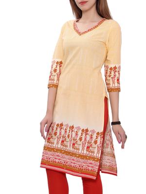 Printed straight kurta - 14914684 - Standard Image - 2