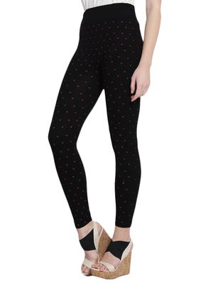 black printed cotton jegging - 14915645 - Standard Image - 2