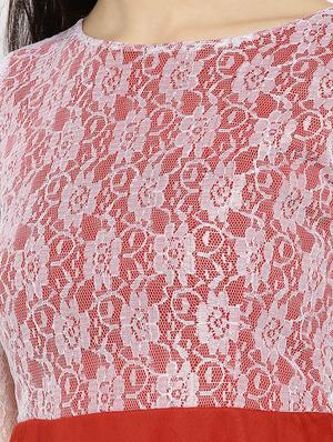 red fit & flare dress - 14915979 - Standard Image - 5