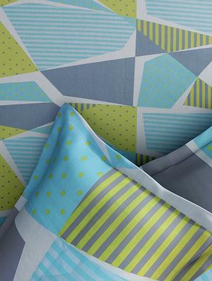 COTTON DOUBLE BEDSHEET WITH 2 PILLOW COVERS - 14916177 - Standard Image - 2