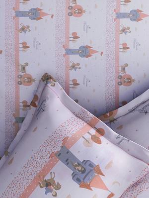 CARTOON PRINT DOUBLE BEDSHEET WITH 2 PILLOW COVERS - 14916214 - Standard Image - 2