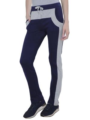 navy blue cotton track pants - 14920994 - Standard Image - 2