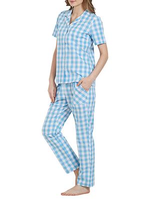 blue printed sleepwear pajama set - 14921219 - Standard Image - 2