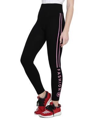 black cotton track pants - 14921357 - Standard Image - 2