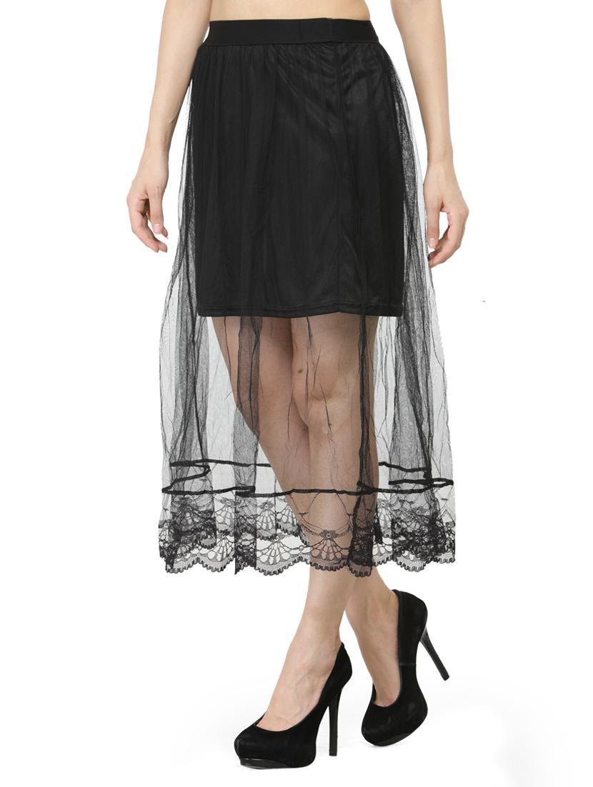 black net layered skirt - 14921431 - Zoom Image - 2