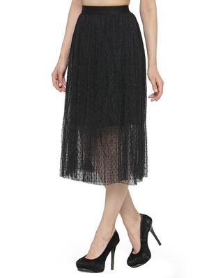 black net aline skirts - 14921445 - Standard Image - 2