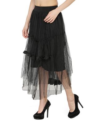 black net layered skirt - 14921448 - Standard Image - 2