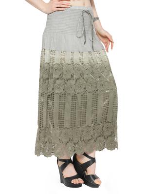grey cotton ombre maxi skirt - 14921472 - Standard Image - 2