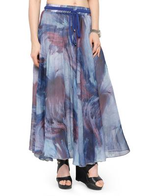 multi colored chiffon maxi skirt - 14921491 - Standard Image - 2