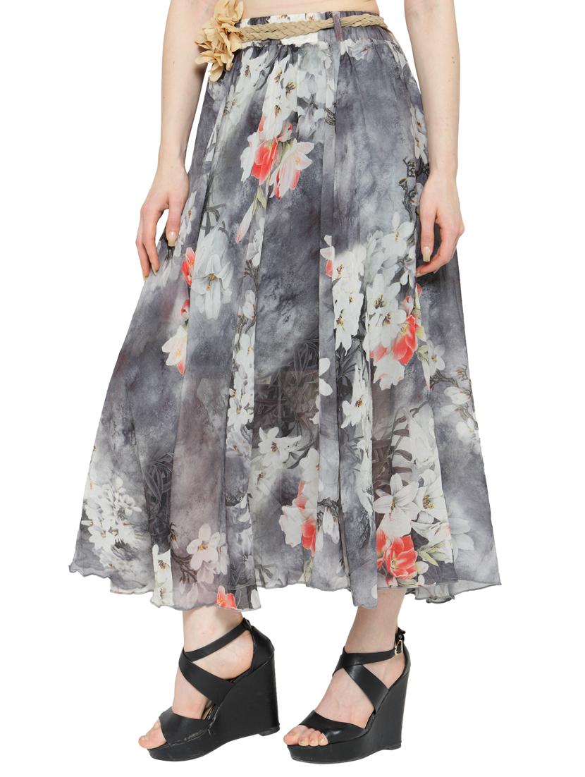 multi colored chiffon maxi skirt - 14921504 - Zoom Image - 2